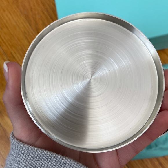 NEW Tiffany & Co. Pewter Box w/ Green Lining 4IN - Picture 4 of 9